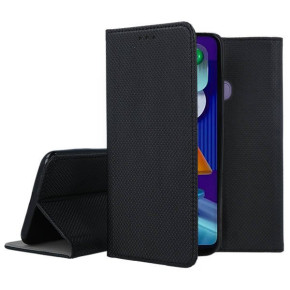 Кожен калъф тефтер и стойка Magnetic FLEXI Book Style за Samsung Galaxy M11 M115F черен